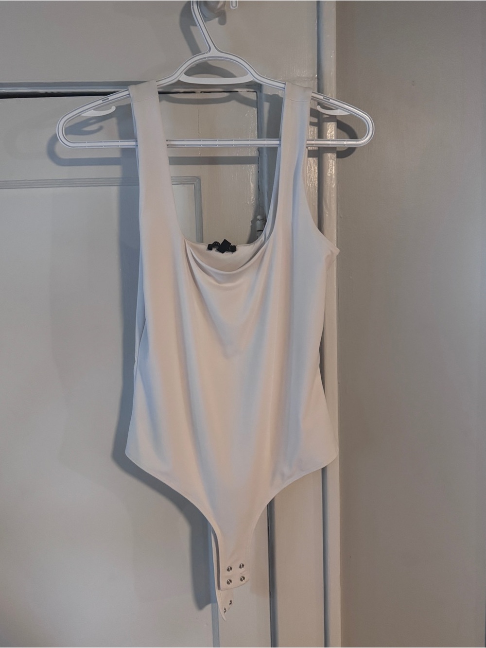 Dynamite Cream Scoop Neck Tank Bodysuit